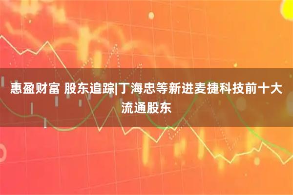 惠盈财富 股东追踪|丁海忠等新进麦捷科技前十大流通股东
